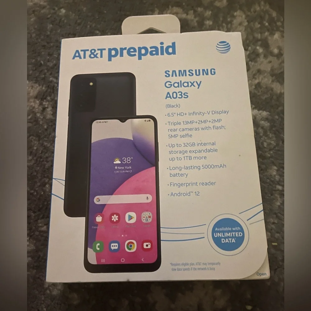 Samsung Galaxy A03s Black - AT&T Prepaid Smartphone
